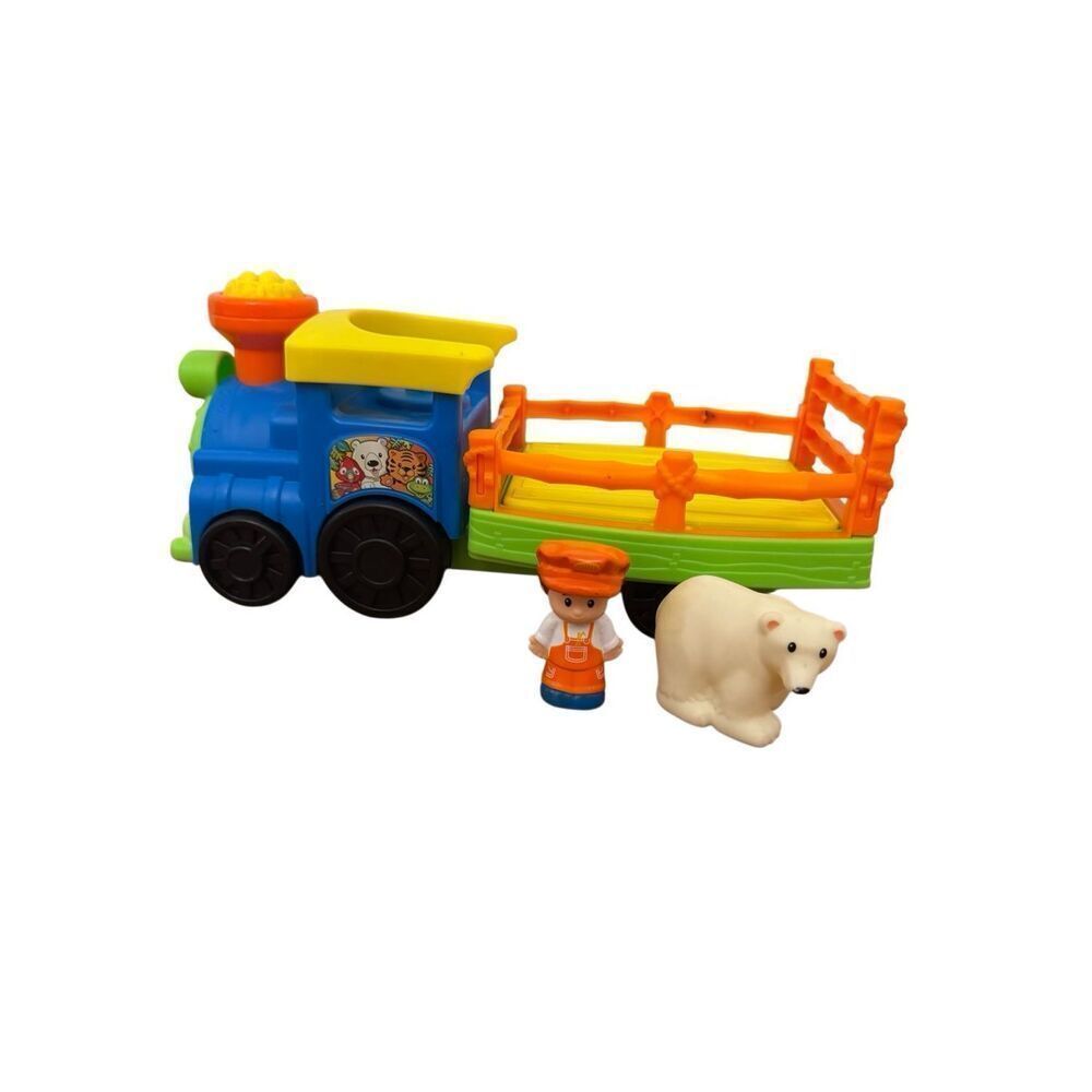 Fisher Price Little People Choo Choo Zoo Train with Sound Polar Bear Conductor